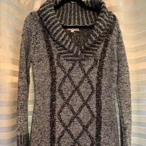 Black and White Sweater Dress